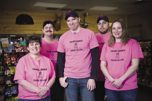 Employees at Country Pride Cooperative at the Cenex store in Turtle Lake include (from left) Manager Sue Friday, Jordan Sellent, Tim Koenig, Eric Russel and Jennifer Petersen.