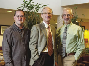 Current officers of the Dental Clinic of Marshfield are (from left) Drs. Kevin McEwen,  president; William Horton, secretary-treasurer; and Paul Bruce, vice president.