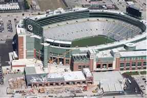 Quality Roofing is especially proud of the work they did at Lambeau Field in Green Bay.
