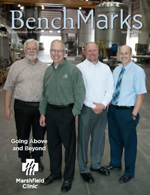 Cover photo: A&B leaders include (from  left) Chairman Ajay Hilgemann, CEO  Scott Doescher, COO Troy Weik and V-P  Manufacturing Rob Wagner.